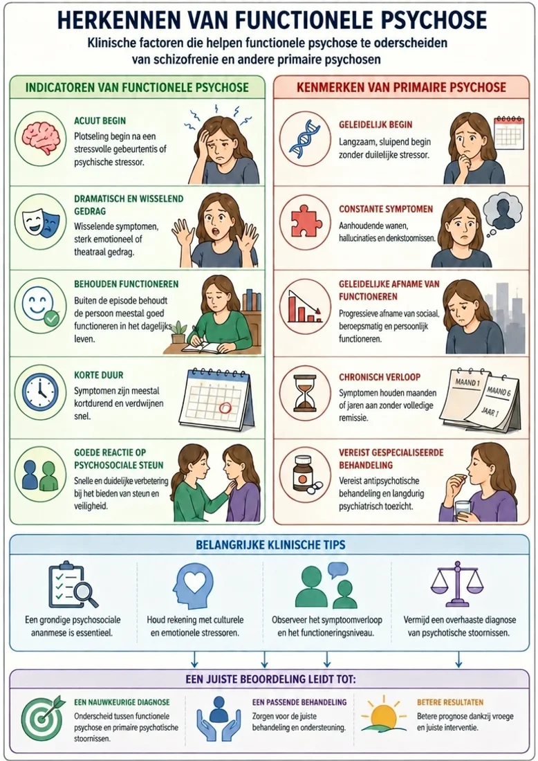 Herkennen van functionele psychose